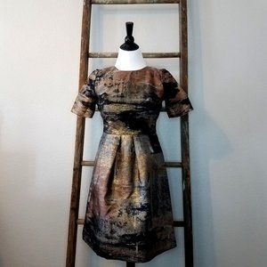LELA ROSE Metallic Cocktail Dress – size 2
